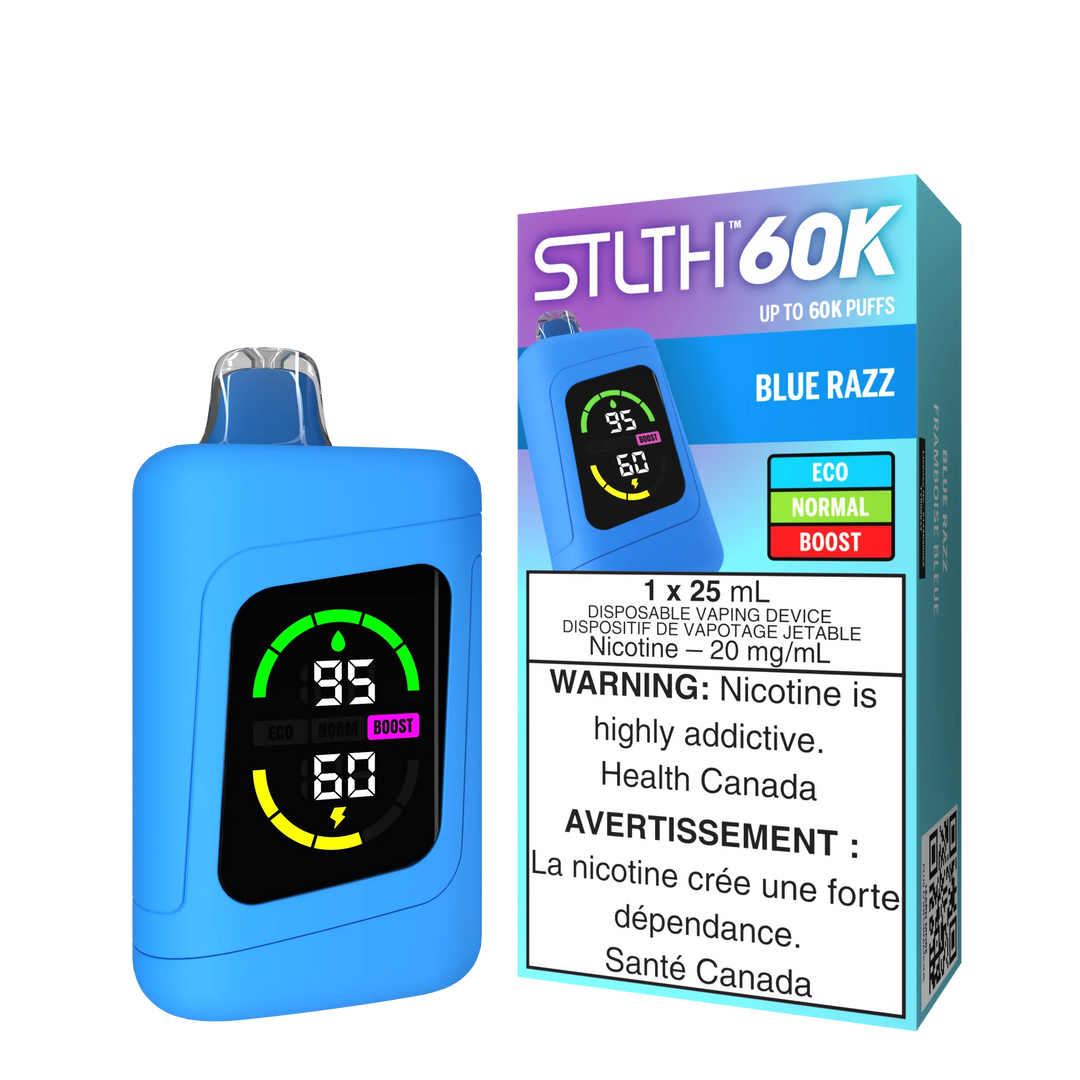 STLTH 60k Disposable Blue Razz | Urban Mist Vapes
