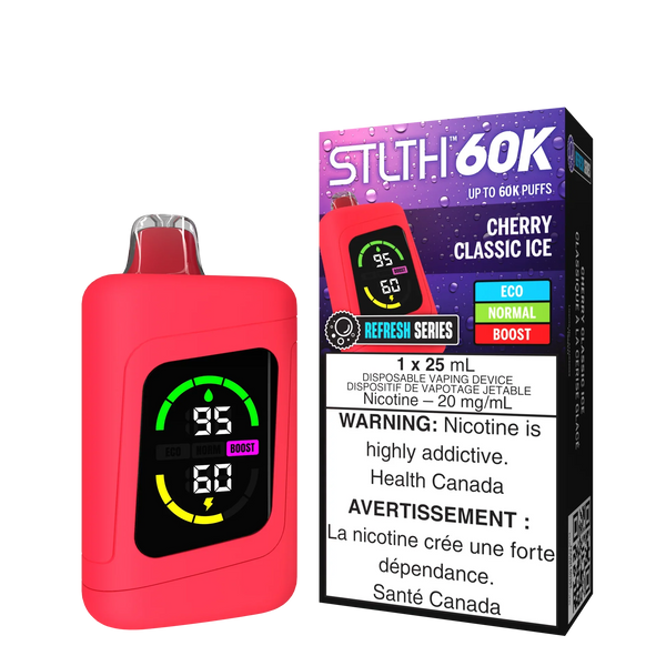 STLTH 60k Cherry Classic Ice Disposable | Urban Mist Vapes