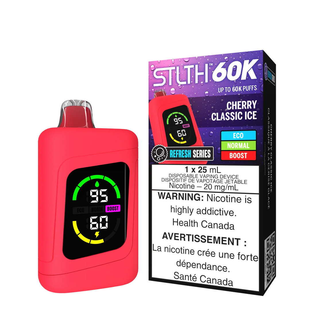STLTH 60k Cherry Classic Ice Disposable | Urban Mist Vapes