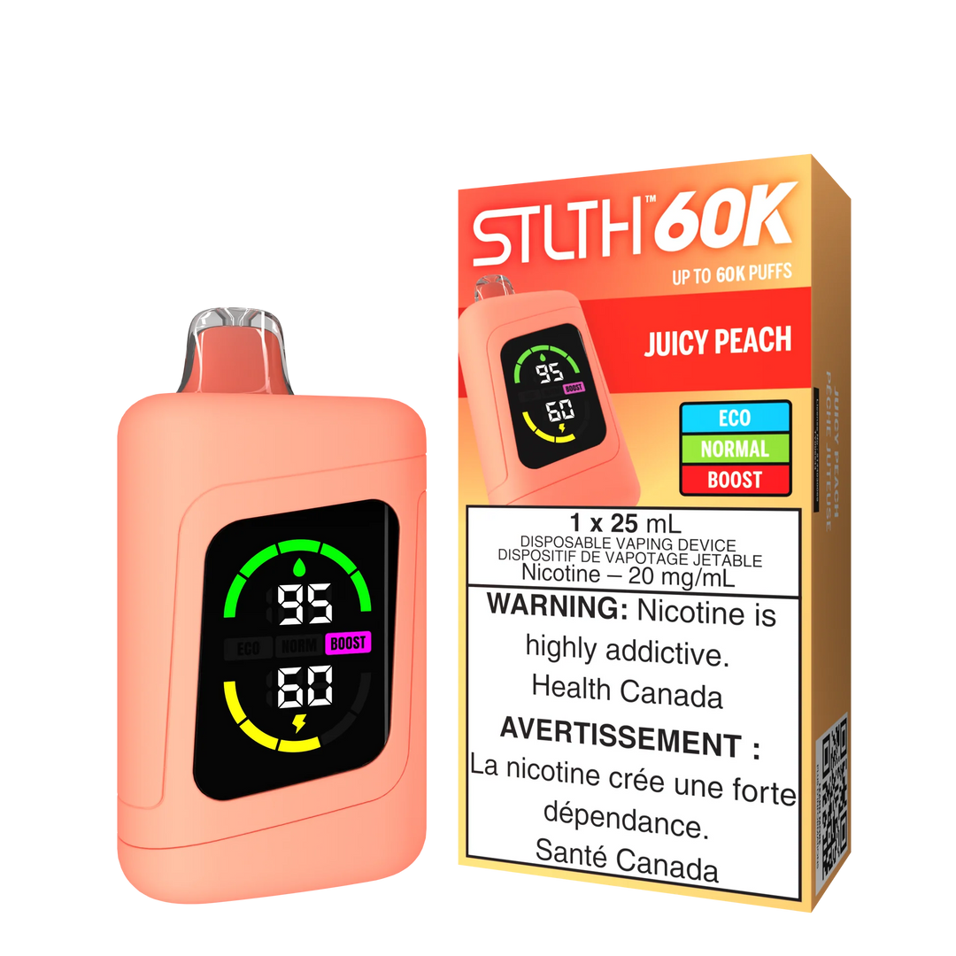 STLTH 60k Disposable Juicy Peach | Urban Mist Vapes