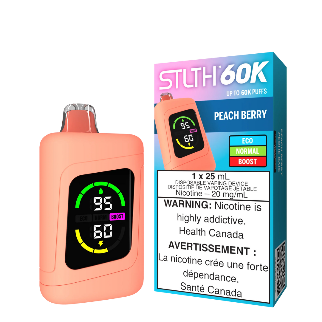 STLTH 60k Disposable Peach Berry | Urban Mist Vapes