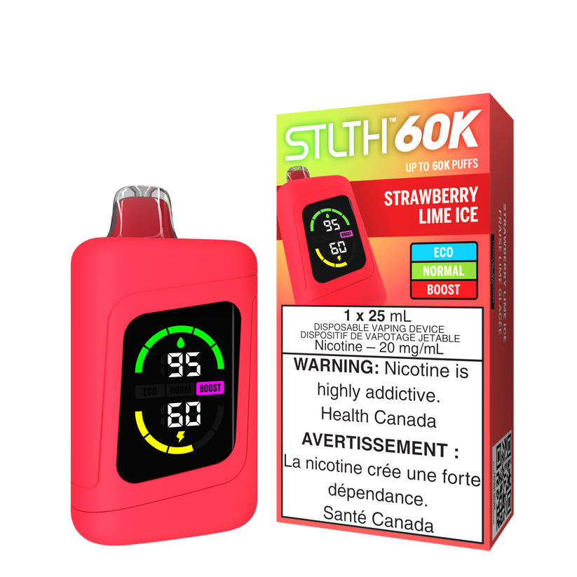 STLTH 60k Strawberry Lime Ice Disposable | Urban Mist Vapes