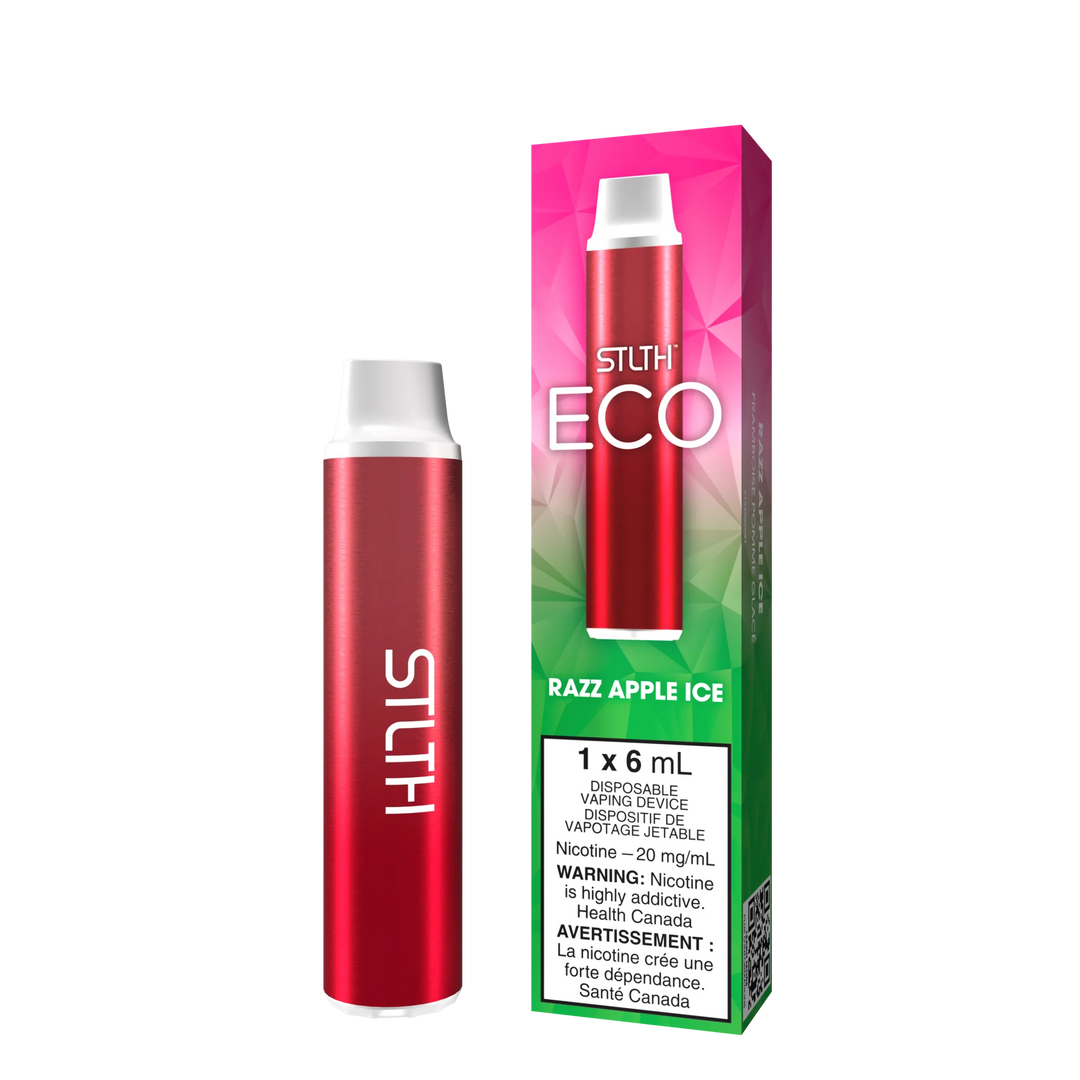 STLTH Eco Razz Apple Ice Disposable Vape | Urban Mist Vapes