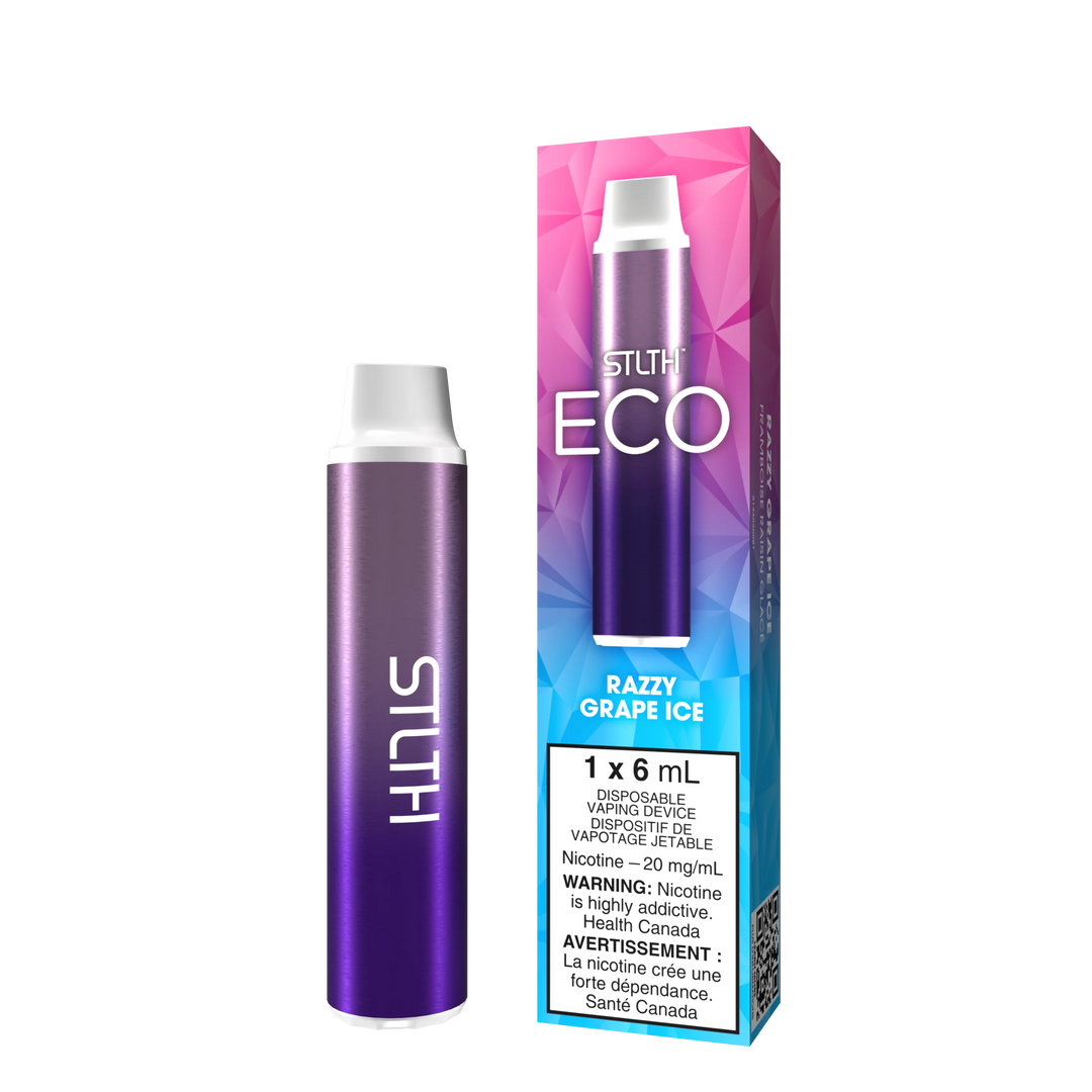 STLTH Eco Razz Grape Ice Disposable | Urban Mist Vapes