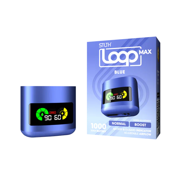 STLTH Loop Max Blue Pod System Battery | Urban Mist Vapes
