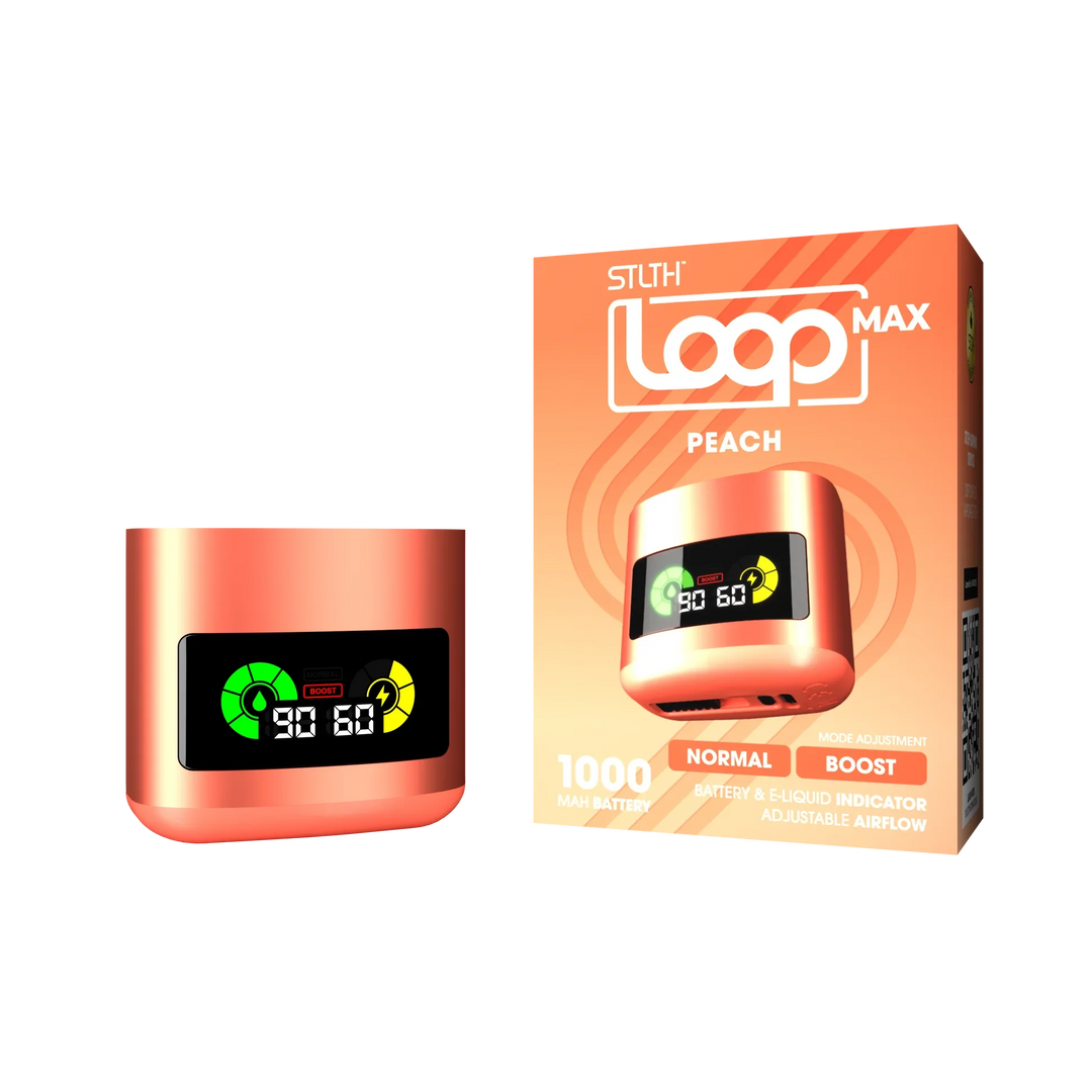 STLTH Loop Max Peach Pod System Battery | Urban Mist Vapes