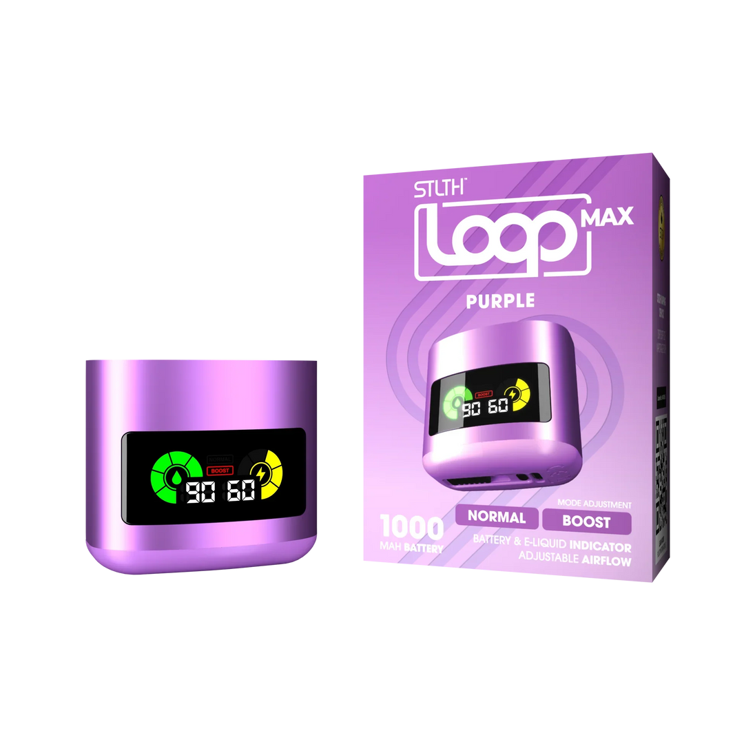 STLTH Loop Max Purple Pod System Battery | Urban Mist Vapes
