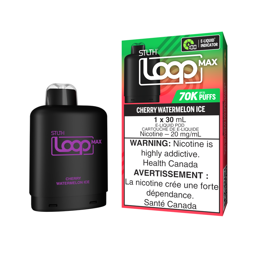 STLTH Loop Max 70k Cherry Watermelon Ice Pre-Filled Pod | Urban Mist Vapes