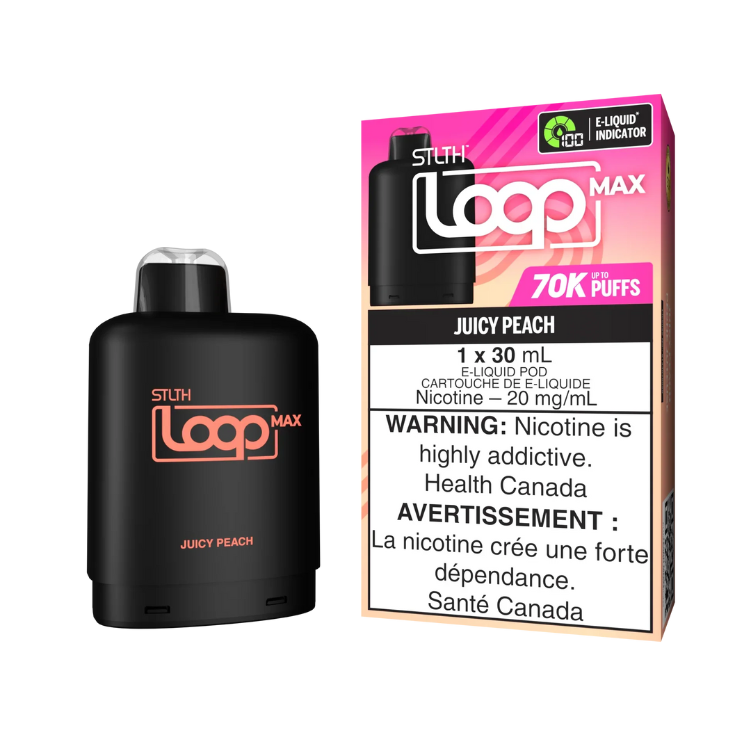 STLTH Loop Max 70k Juicy Peach Pre-Filled Pod | Urban Mist Vapes