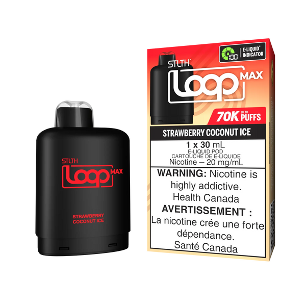 STLTH Loop Max 70k Strawberry Coconut Ice Pre-Filled Pod | Urban Mist Vapes