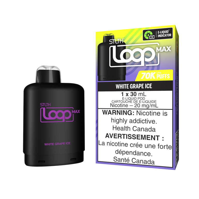 STLTH Loop Max 70k White Grape Ice Pre-Filled Pod | Urban Mist Vapes