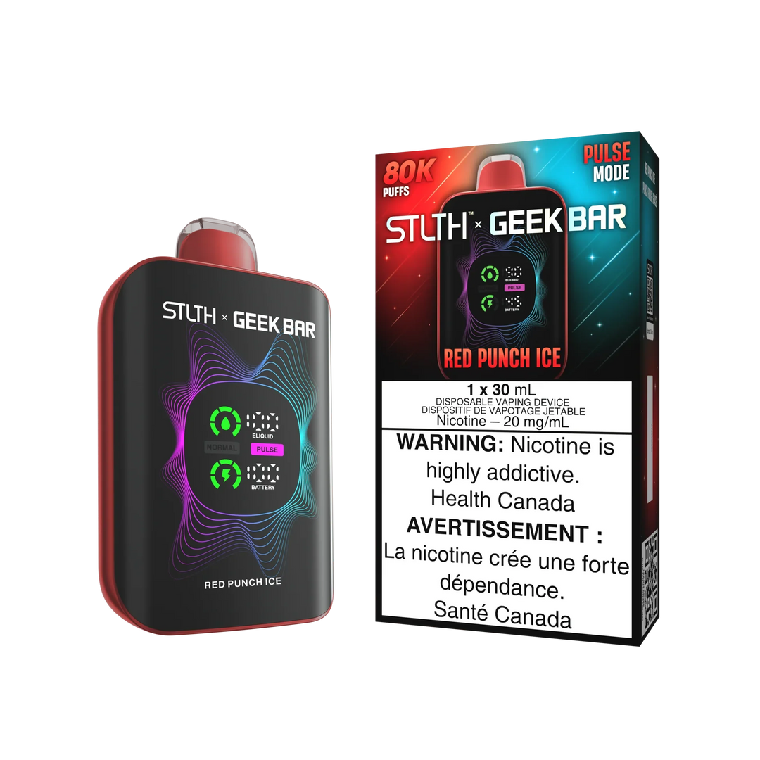 STLTH x Geek Bar 80K Disposable Red Punch Ice | Urban Mist Vapes
