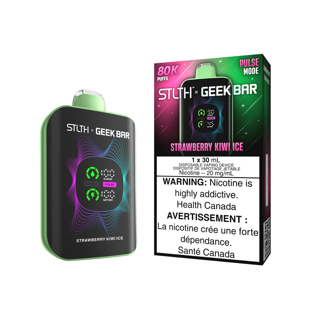 STLTH x Geek Bar 80K Disposable Strawberry Kiwi Ice | Urban Mist Vapes