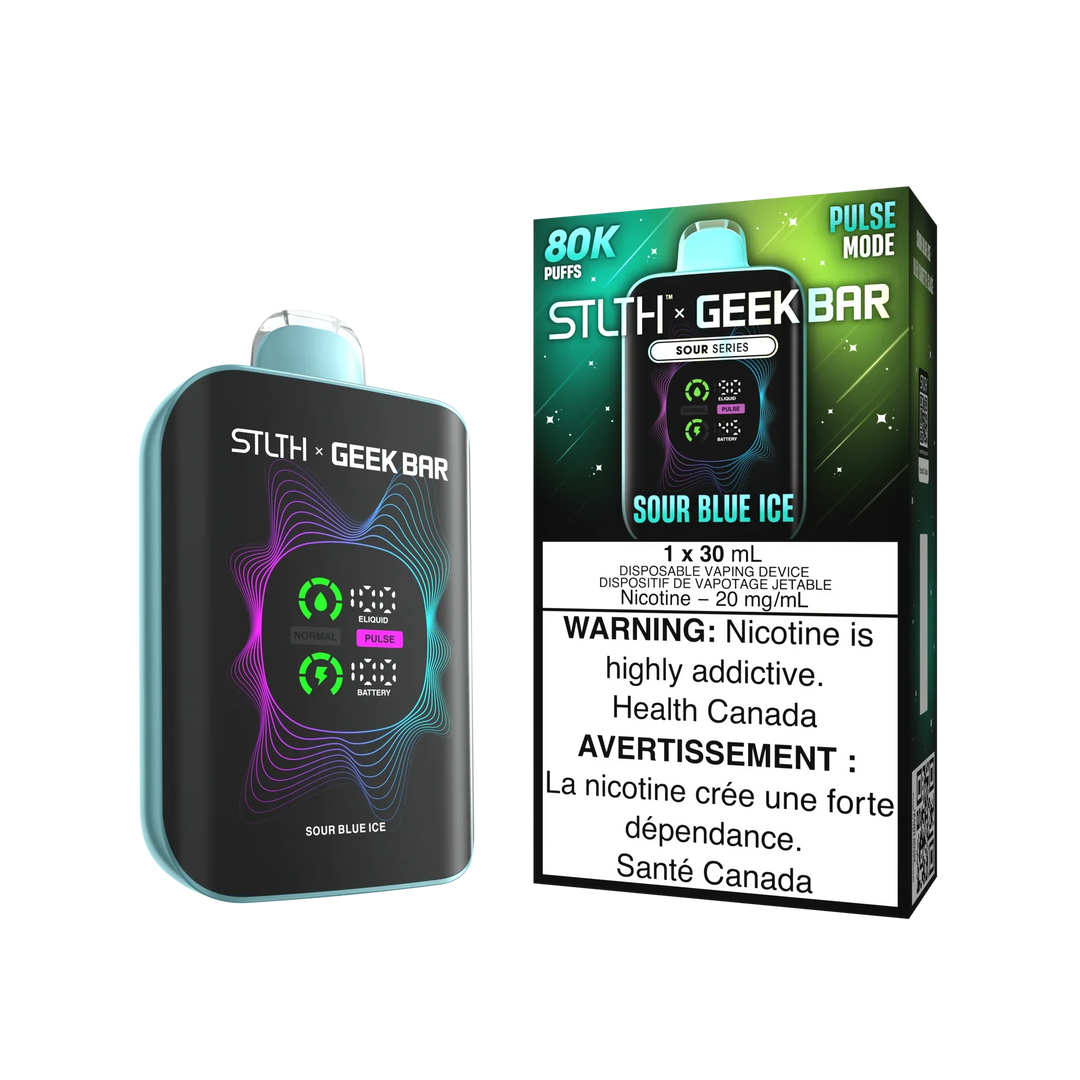STLTH x Geek Bar 80K Disposable Sour Blue Ice | Urban Mist Vapes