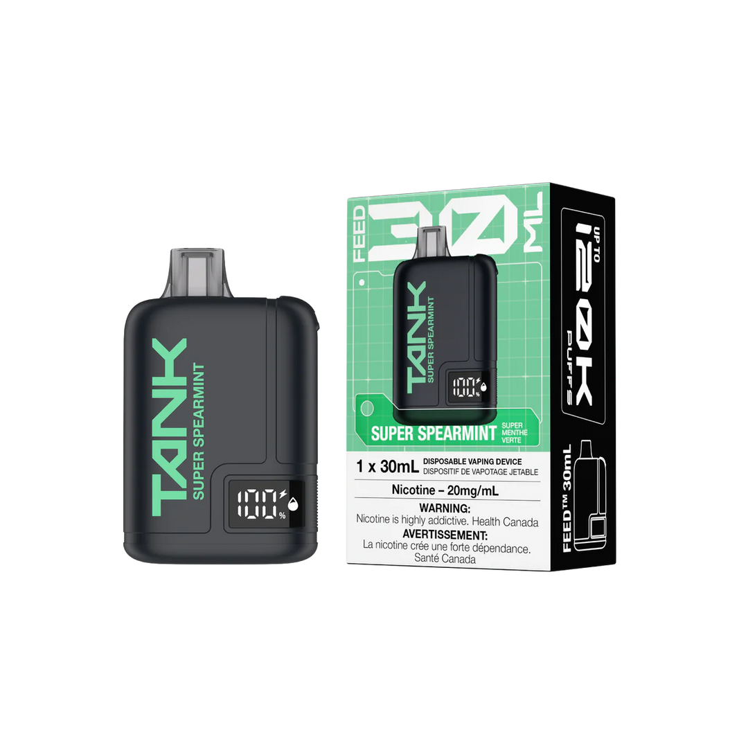 FEED Tank 120K 30ML Disposable Vape Super Spearmint