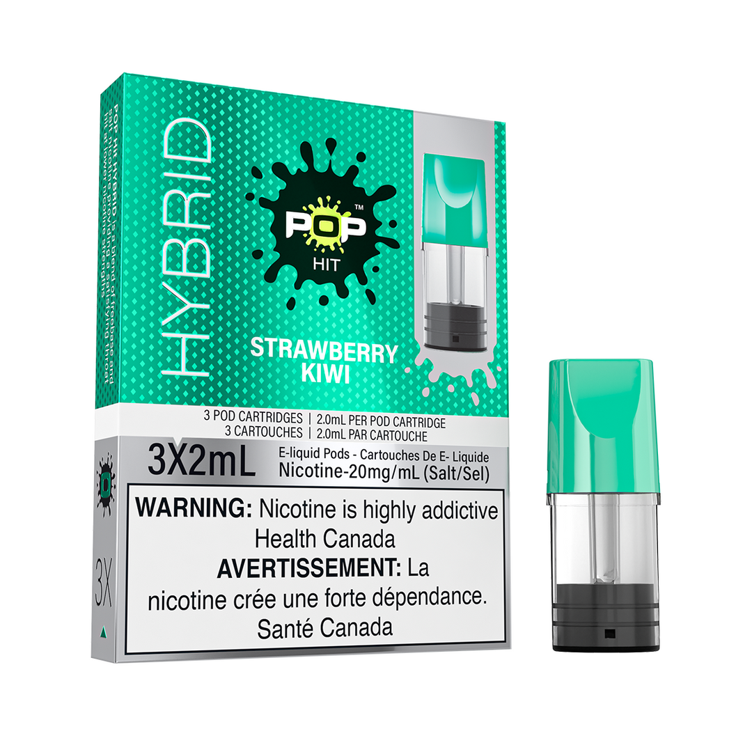 Pop Hit Hybrid Strawberry Kiwi Pre-Filled Pod | Urban Mist Vapes