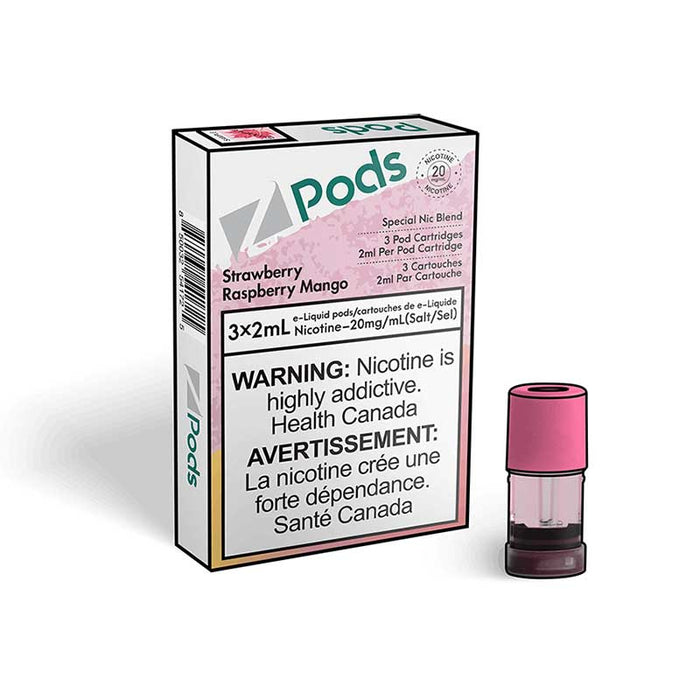 Zpods Strawberry Raspberry Mango Pre-Filled Pods