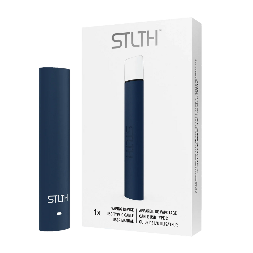 STLTH Navy Blue Metal Hardware Device | Urban Mist Vapes