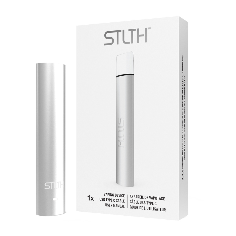 STLTH Silver Metal Hardware Device | Urban Mist Vapes