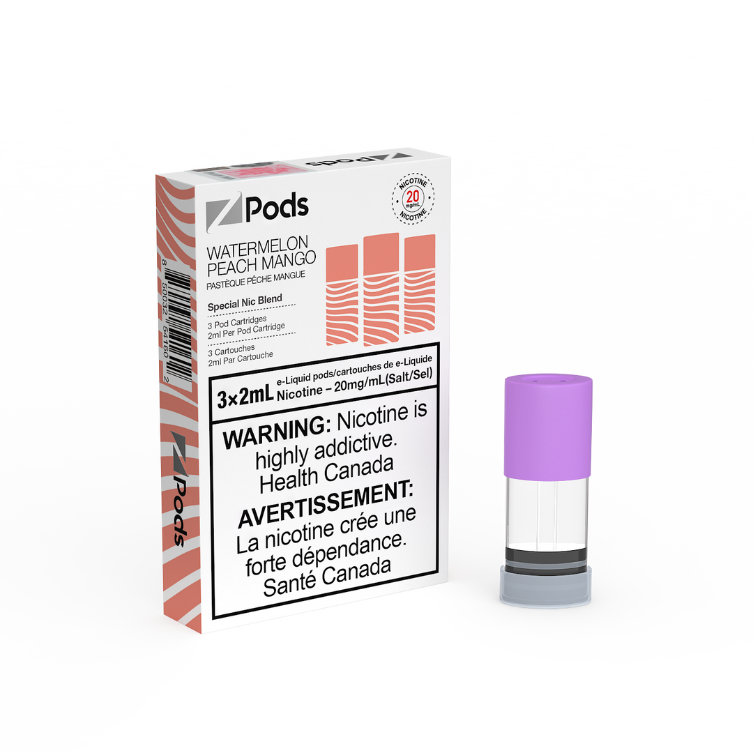 Zpods Pre-Filled Pods Watermelon Peach Mango