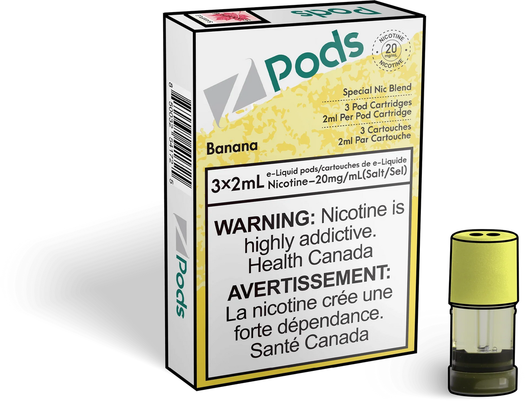 Zpods Banana Pre-Filled Pods