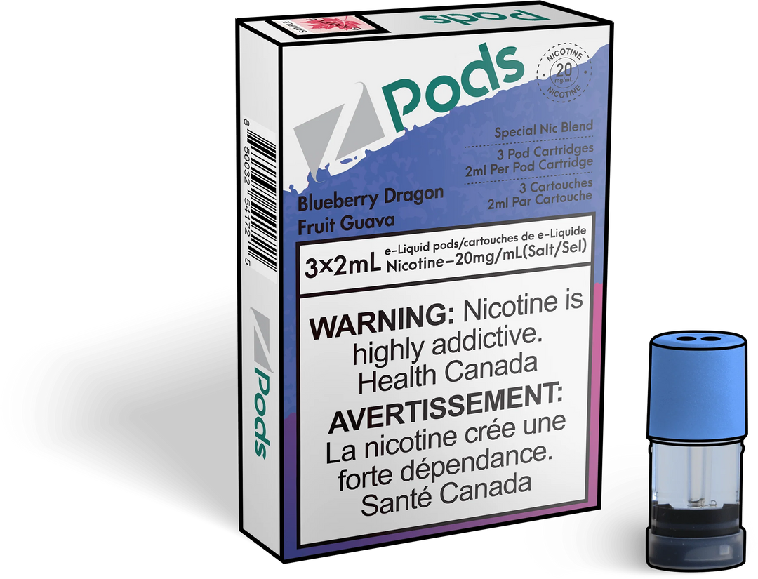 Zpods Pre-Filled Pods Blueberry Dragonfruit Guava