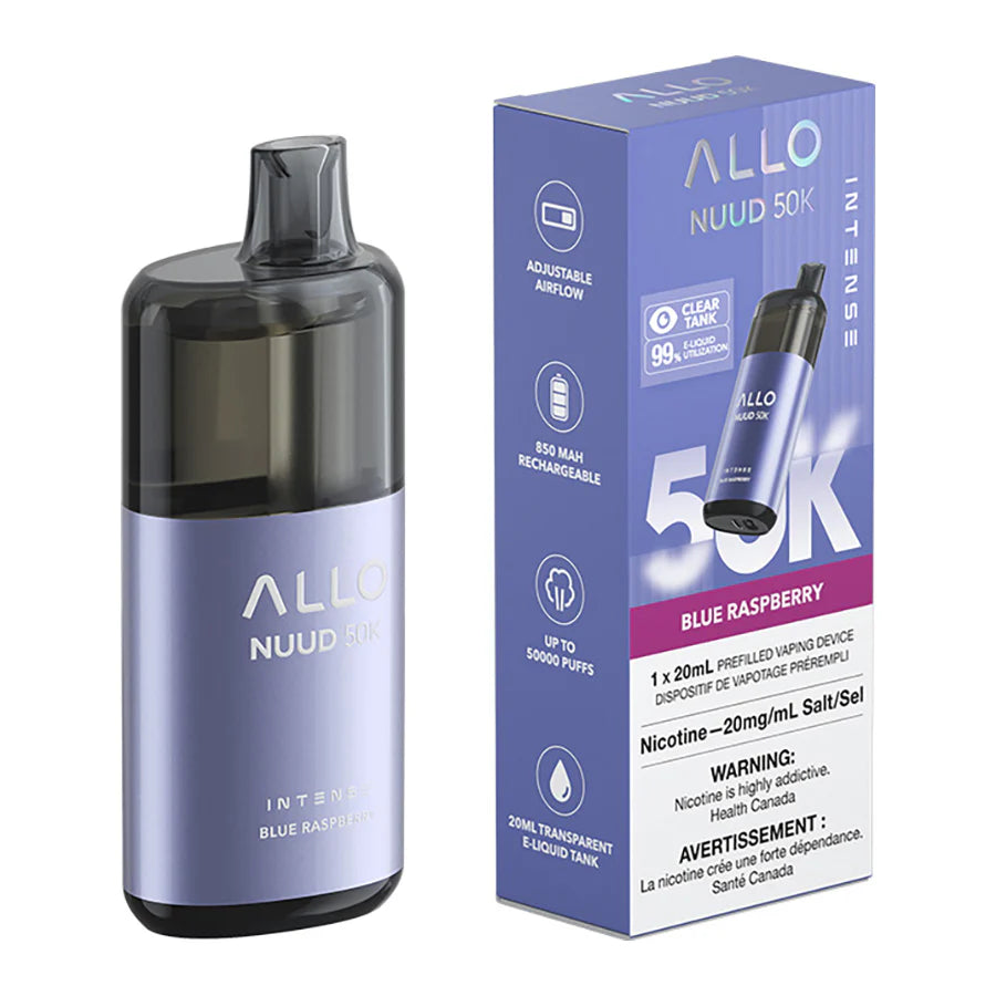 Allo Intense Nuud 50k Disposable Blue Razz