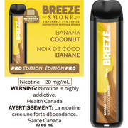 Breeze Pro S50 2000 4ML Banana Coconut disposable vape | Urban Mist Vapes