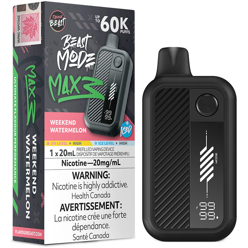 Flavour Beast Mode Max 3 60k Weekend Watermelon Iced | Urban Mist Vapes