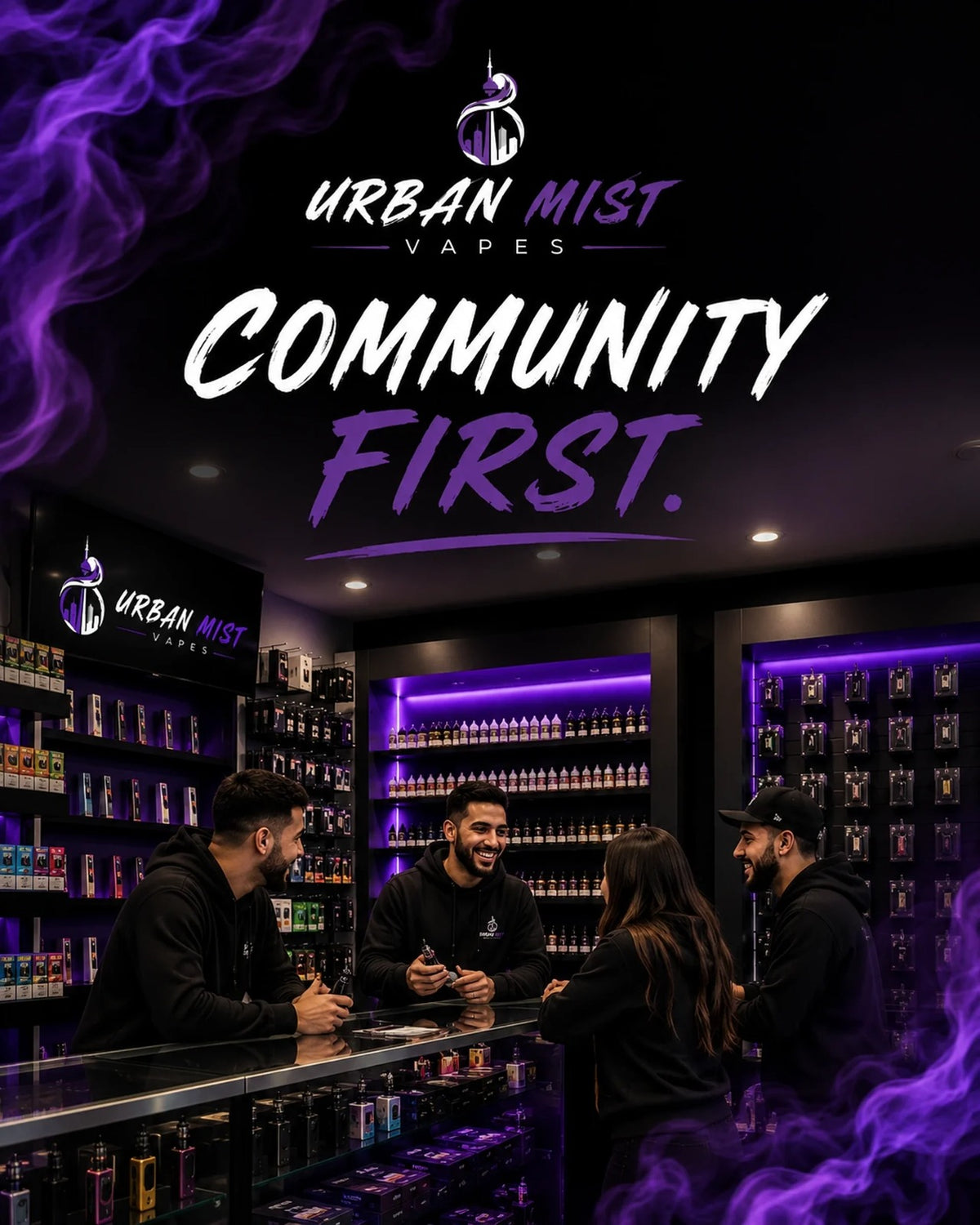 Urban Mist Vapes store interior