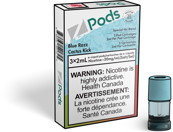 Zpods Blue Raspberry Cactus Juice Pre-Filled Pod | Urban Mist Vapes
