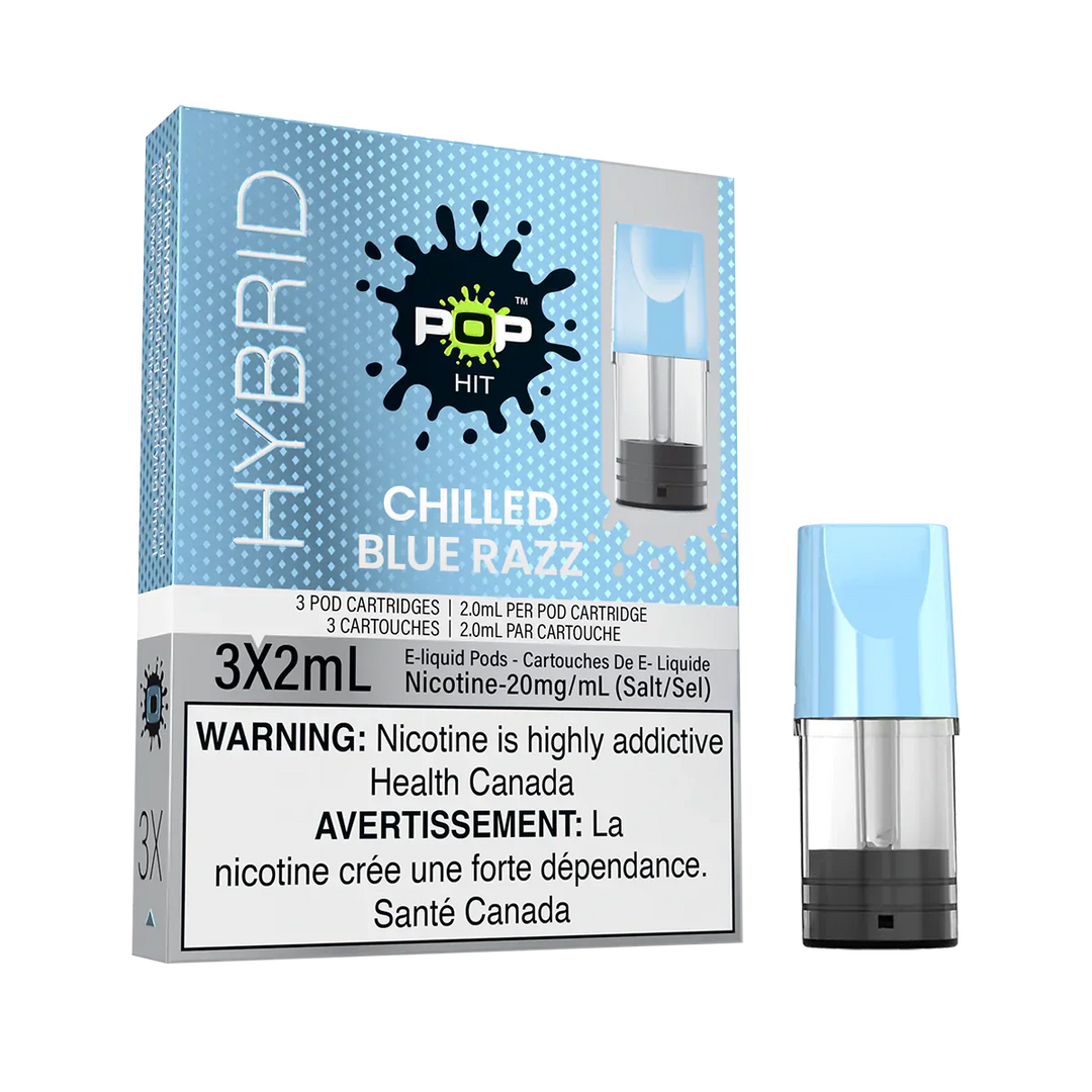 Pop Hit Hybrid Chilled Blue Razz Pre-Filled Pod | Urban Mist Vapes