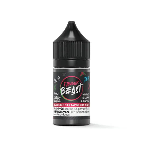 Flavour Beast Supreme Strawberry Kiwi Iced E-Liquid Salt Nicotine | Urban Mist Vapes