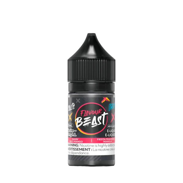 Flavour Beast Ragin' Razz Mango Iced Salt Nicotine E-Liquid | Urban Mist Vapes