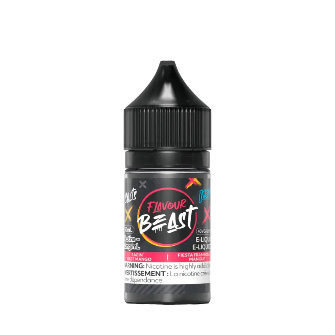 Flavour Beast Ragin' Razz Mango Iced E-Liquid Salt Nicotine