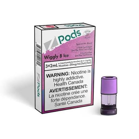 Zpods Wiggly B Ice Pre-Filled Pod | Urban Mist Vapes