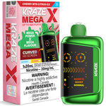 Load image into Gallery viewer, Kraze Mega X 48k 20ML Cherry MTN Citrus Ice | Urban Mist Vapes