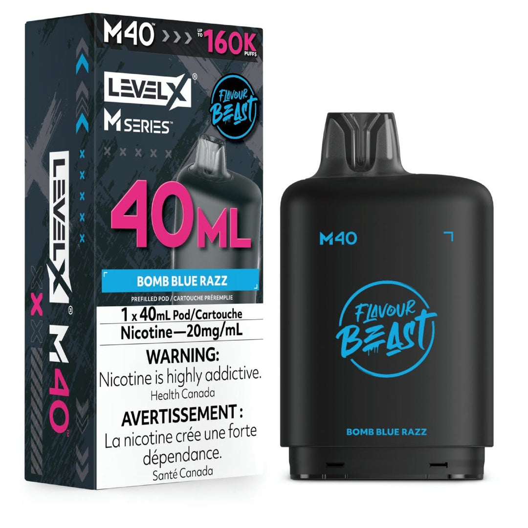Level X M Series Pod 40ml Flavour Beast Bomb Blue Razz