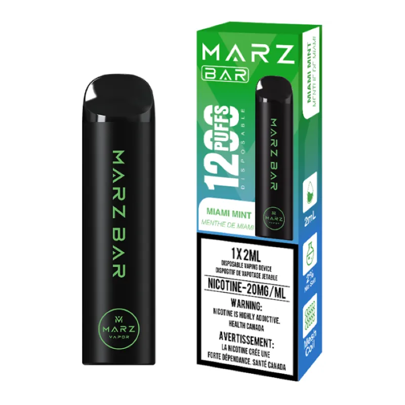 Marz Bar 1200 puff Miami Mint disposable vape