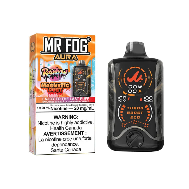Mr Fog Aura Disposable Rainbow Magnetic Dust | Urban Mist Vapes