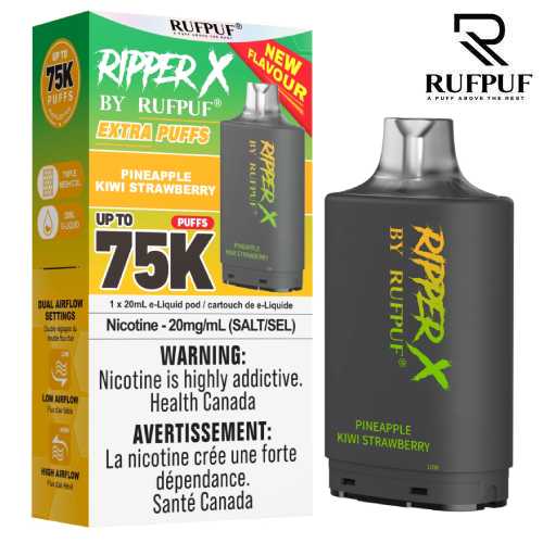 Ripper X 75k 20ML Pod Pineapple Kiwi Strawberry | Urban Mist Vapes