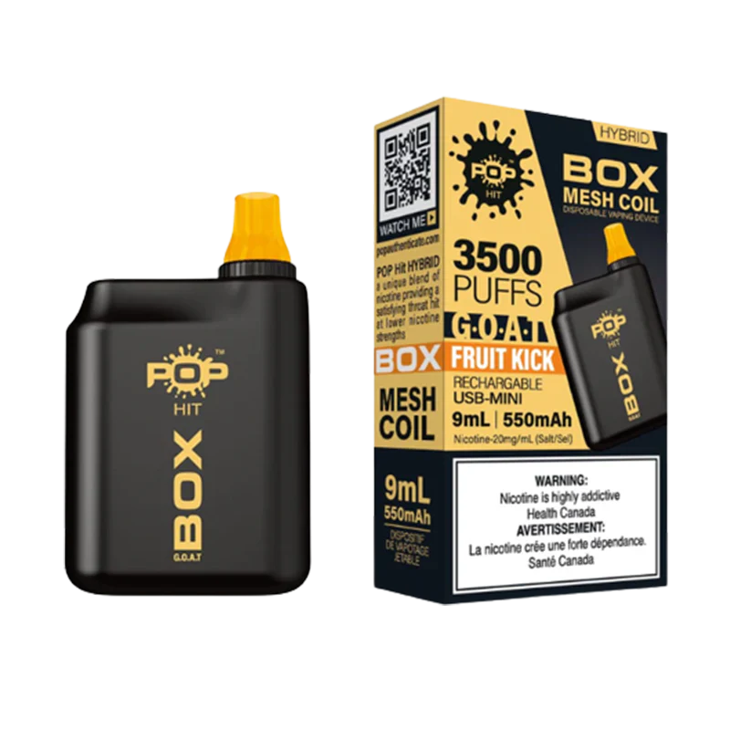 POP Hit BOX 3500 Puffs GOAT Fruit Kick Disposable | Urban Mist Vapes