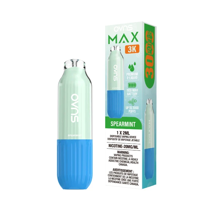 OVNS Max 3K Spearmint disposable vape