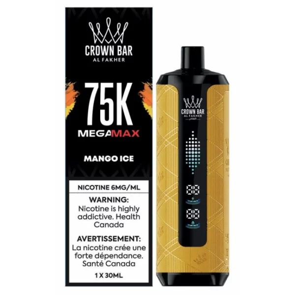 Crown Bar Mega Max 75k Mango Ice