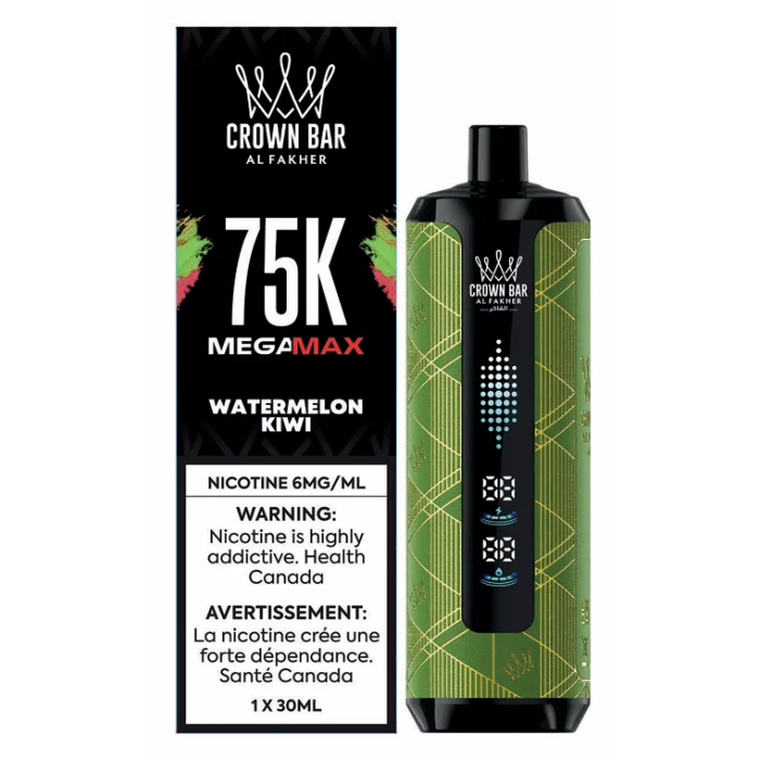 Al Fakher Crown Bar Mega Max 75k Watermelon Kiwi