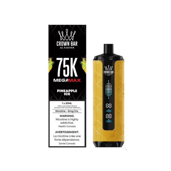 Al Fakher Crown Bar Mega Max 75K Pineapple Ice | Urban Mist Vapes