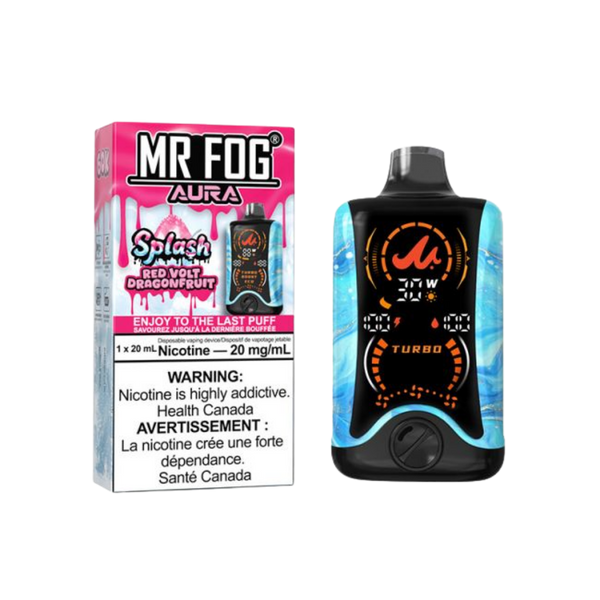 Mr Fog Aura Disposable Splash Red Volt Dragonfruit | Urban Mist Vapes