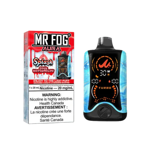 Mr Fog Aura Disposable Splash Sour Watermelon | Urban Mist Vapes