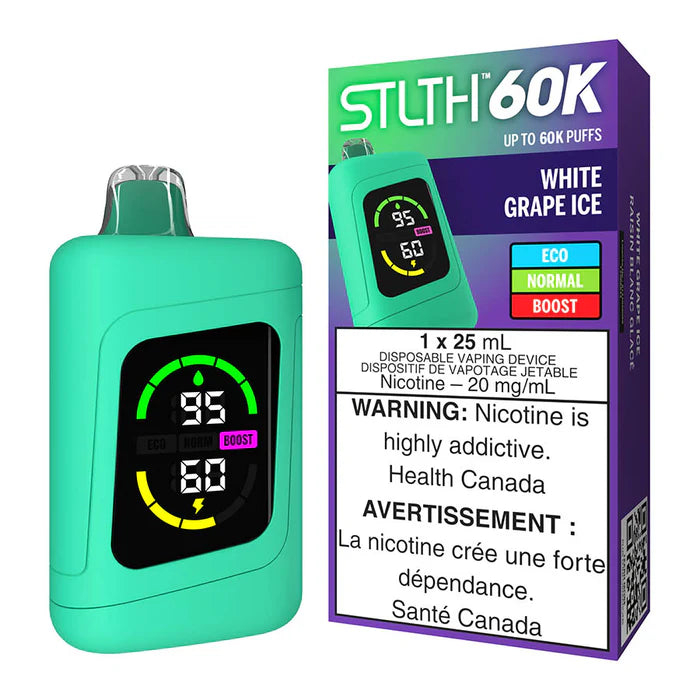 STLTH 60k Disposable White Grape Ice | Urban Mist Vapes
