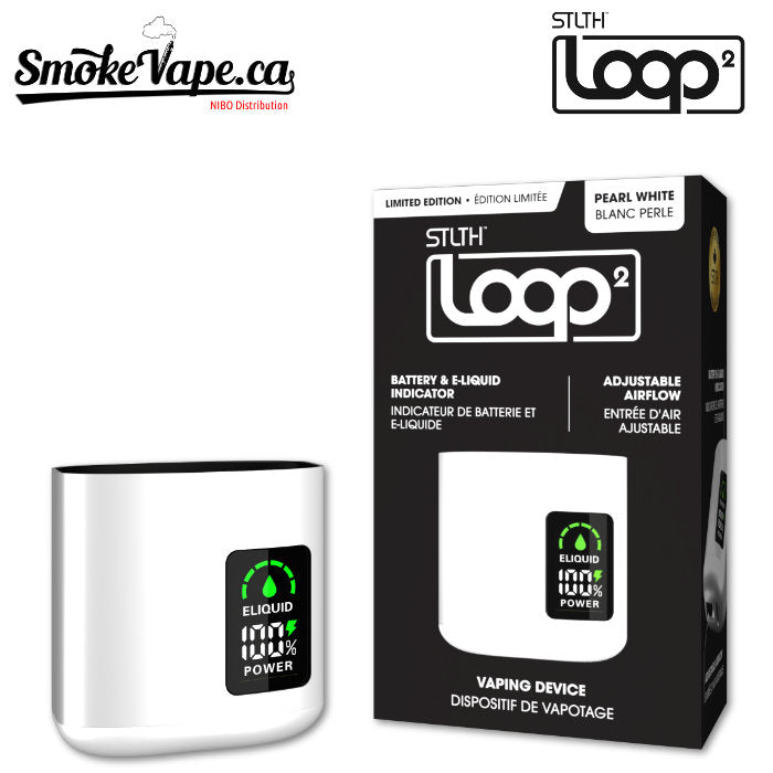 STLTH Loop 2 Battery Pearl White | Urban Mist Vapes